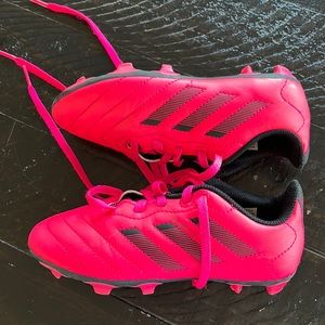 Hot pink adidas girls size 13 soccer cleats
